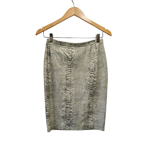 Blumarine Snakeskin‎ Print Skirt Pencil  I38 D32 - Picture 6 of 8